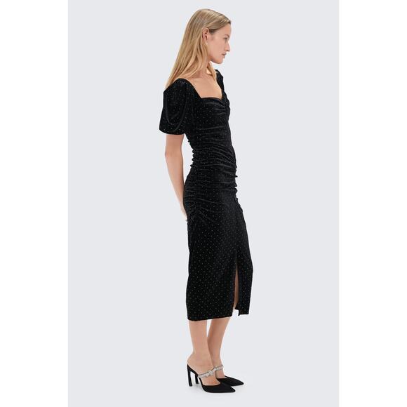 TUCKERNUCK O.P.T Black Felina Midi Dress NWT Size Small - Picture 2 of 10